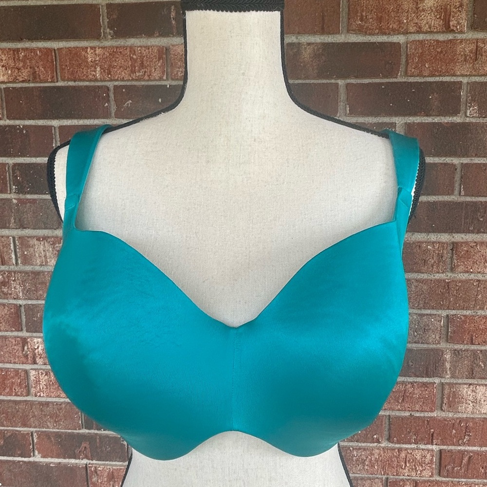 Cacique Balconette Seamless Teal Bra